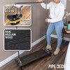 Pipe Decor 59 ½ in. Rolling Single Rod Clothing Rack with Wood Shelf, Boulder Black - 4 of 4