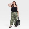 Women's Mid-Rise Barrel Leg Cargo Pants - Universal Thread™ - 3 of 3