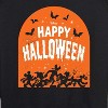 Women's - Disney - Happy Halloween Tombstone Lightweight French Terry Wide Neck Long Sleeve Shirt - 2 of 4