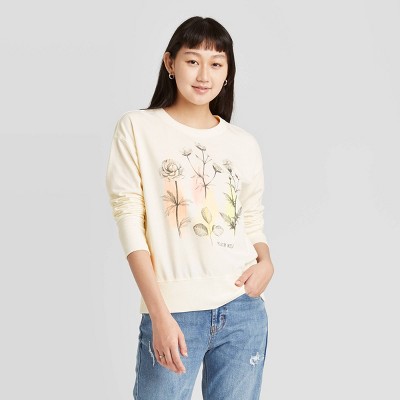 floral sweatshirt womens
