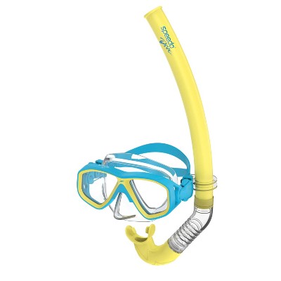 Speedo Kids' Classic Surf Gazer Mask Snorkel Set - Yellow/Blue