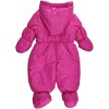 Rothschild Baby Girls' Floral Embossed Print Snowsuit Pram - 2 of 4