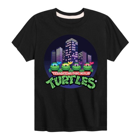 Boys' - Teenage Mutant Ninja Turtles - City Scape With Turtles Short Sleeve Graphic T-Shirt - image 1 of 4