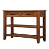 NicBex 2 Drawers Console Table with 2 Open Shelves,Entryway Table with Iron Handles,Mid-Century Couch Table for Living Room,Brown - 2 of 2