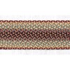 Earth Rugs Rectangle Stair Tread Carpet – Eco-Friendly Jute Burgundy/Gray/Cream 27"x8.25" - 2 of 3