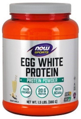 Egg White Protein - Vanilla by Now Foods  -  1.5 lbs Powder