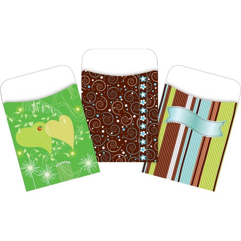 3pk 30ea Earth Day Peel & Stick Library Pockets - Barker Creek - image 1 of 4