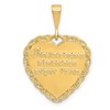 Black Bow Jewelry 14k Yellow Gold 25th Anniversary Scalloped Heart Pendant, 20mm - 3 of 4