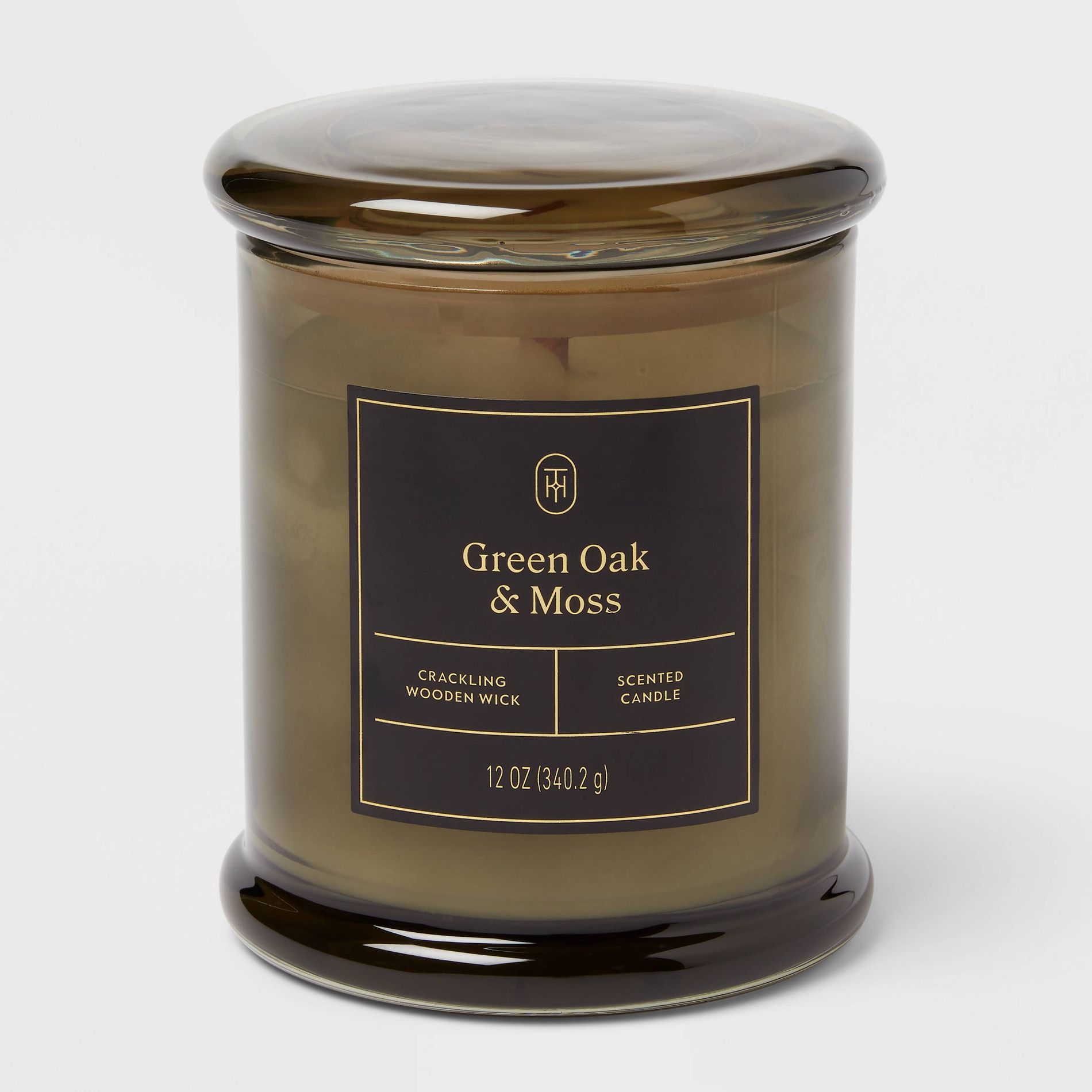 Wooden Wick Green Oak and Moss Jar Candle 12oz - Threshold™