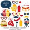 Big Dot of Happiness Missed You BBQ - Backyard Summer Picnic Party Photo Booth Props Kit - 20 Count - 2 of 4