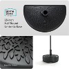 Home Zone Living 40lb Half Round Fillable Patio Umbrella Base Stand, 18in, Pole Holder, Water or Sand, Fits Poles Up to 1.9in(48mm) Diameter - 2 of 4