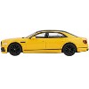 Bentley Flying Spur Monaco Yellow with Black Top Limited Edition 1/64 Diecast Model Car by Mini GT - 2 of 4