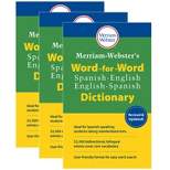Merriam-Webster Merriam-Webster's Word-for-Word Spanish-English Dictionary, Pack of 3