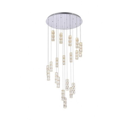 Elegant Lighting Polaris 20 - Light Chandelier in  Chrome