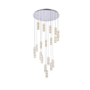 Elegant Lighting Polaris 20 - Light Chandelier in  Chrome - 1 of 4