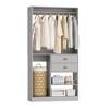 Besiost 40-In Closet Organizer with Drawers, Freestanding Closet System - 4 of 4