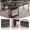 Bestier 59inch L Shaped Desk with Shelves Home Office Gaming Computer Desk - 4 of 4