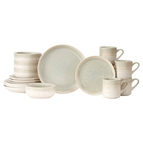 Baum Hearth 16-Piece Dinnerware Set in Grey