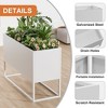 Kumasinova Raised Garden Bed,Metal Rectangular Planter with Shelves and Drainage Holes,Outdoor Garden Planter Box for Plants,Flowers - 4 of 4