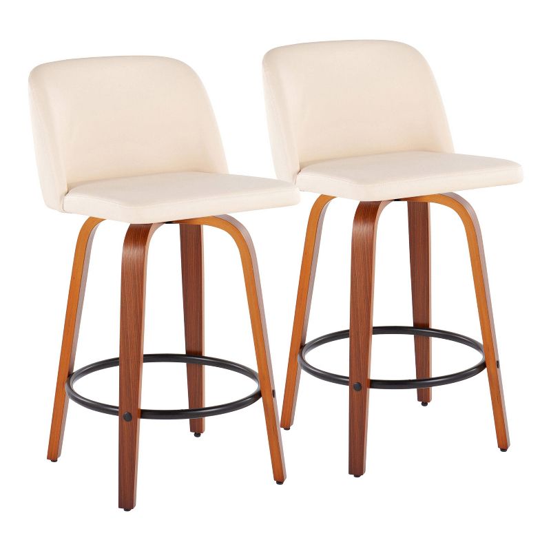 Set of 2 Toriano Counter Height Barstools - LumiSource, 1 of 11