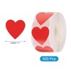 Unique Bargains DIY Crafts Vinyl Self-Adhesive Heart-Shaped Waterproof Sticker 500 Pcs - 2 of 4