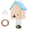 LakeForest "Wood Carpenter Bee Trap Made of Natural Pine – Outdoor Hanging Trap for Patios, Decks & Fences – Eco-Friendly, Chemical-Free" Sky Blue - 3 of 4
