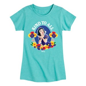 Girls' - Disney Princess - Snow White Kind to All Fitted Short Sleeve Graphic T-Shirt - 1 of 4