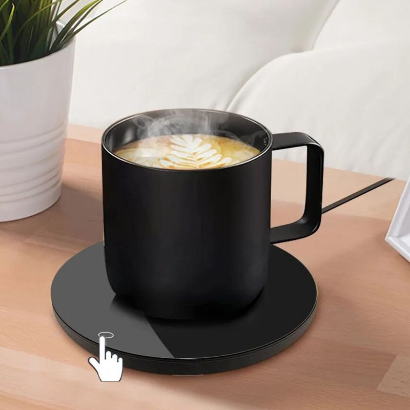 Smart Tech USB Coffee Cup Heater Mug Warmer - Keep Your Beverage Hot Anywhere - Black, 1 of 6