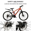 Topteng 26" Mountain Bike for Men Women, 21-Speed, Full Suspension Orange - 3 of 4