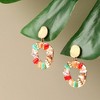 SOHI Women's Multicolour Creole Drop Earrings - 2 of 4