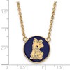 Black Bow Jewelry 14k Yellow Gold Plated Sterling Silver Alpha Xi Delta Greek Life Necklace 18 Inch - 2 of 4