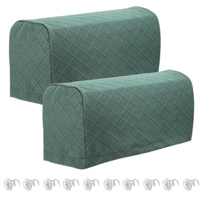 Unique Bargains Stretch Non-Slip Furniture Protector Armrest Covers 2 Pcs Green