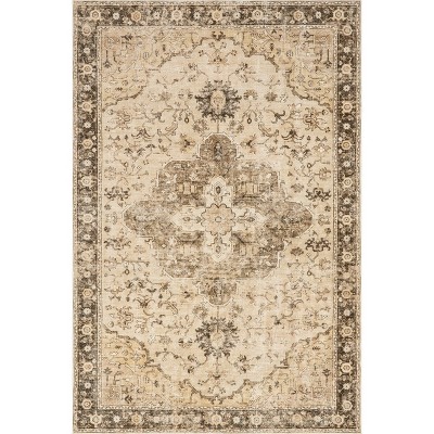 Nuloom Amaryllis Medallion Machine Washable Area Rug