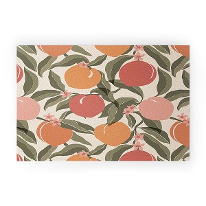 Cuss Yeah Designs Abstract Peaches 30" x 20" Welcome Mat - Society6 - 1 of 3
