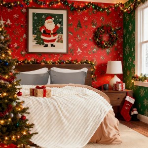 Bedsure GentleSoft Fleece Blanket for Bed - Cozy Soft Blankets for Women, Christmas Birthday Gifts for Women Men Teen, Room Home Boho Fall Decor - 1 of 4