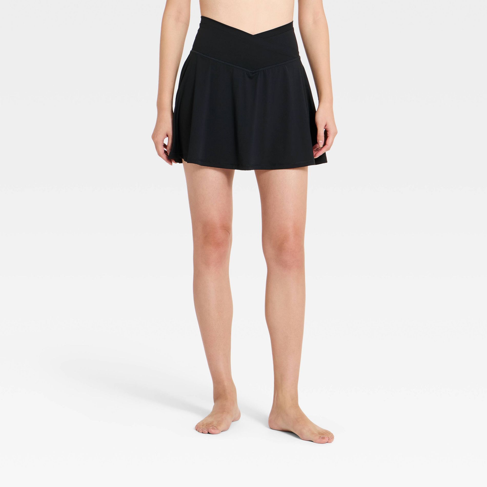 Women's Everyday Soft Mid-Rise Crossover Waistband Skort 14.5" - All In Motion™