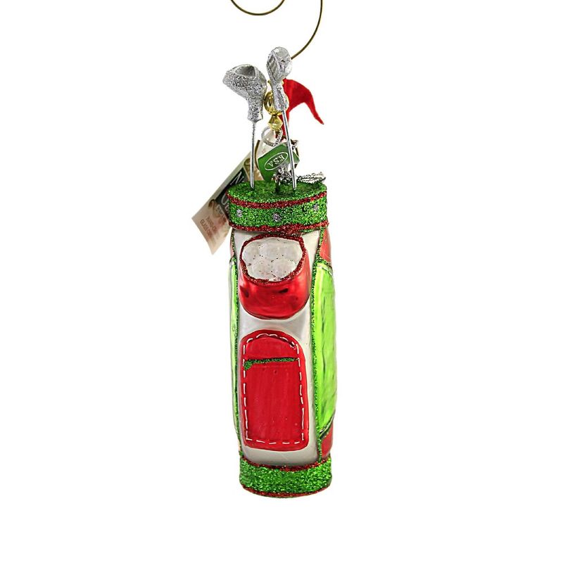 Noble Gems 5.5 Inch Golf Club Bag With Clubs Christmas Ornament Tree Ornaments, 2 of 4