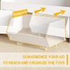 Petrimins  Toy Storage Organizer for Kids, Toy Storage Cabinet with Drawers, Boys and Girls Toy Shelf with Wheels, Kids Bookshelf for Bedroom - 2 of 4