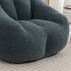 PAGED 37.4" Classic Faux Fur Bean Bag Chair, Durable Ergonomic Lazy Sofa, Comfy Chair for Reading and Resting in Bedroom - 4 of 4