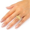 10k Yellow Gold Cuban Women's Ring - 2 of 4