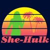 Boy's She-Hulk: Attorney at Law Sunset Green Hero T-Shirt - 2 of 4