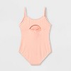 Girls' Cami Dance Leotard - Cat & Jack™ Black XS