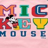 Girls' - Disney - Mickey Mouse Different Letters Shirt Tail Raglan Graphic T-shirt - 2 of 4