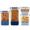 Aoibox 4-Piece/4L Airtight Food Storage Containers Set for Kitchen