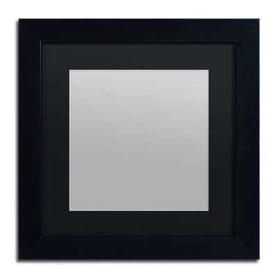 Trademark Fine Art 11"x11" Heavy Duty Black Frame with Black Mat