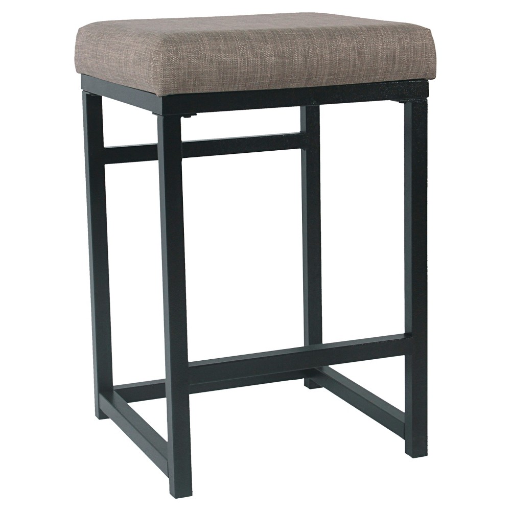Open Back Metal Counter Stool Dark Gray - HomePop was $84.99 now $63.74 (25.0% off)
