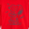 Peanuts Snoopy Mummy And Bats Cropped Long Sleeve T-Shirt - Red - Large - 2 of 3