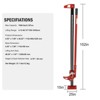 33 48 60" High Lift Farm Jack, 6600LBS Off-Road Jack Heavy Duty All Fit Tall Utility Bumper Lift for Tractor, Truck, SUV, ATV - 2 of 4