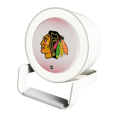 Keyscaper Chicago Blackhawks Linen Night Light Charger and Bluetooth Speaker