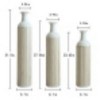 Infurnic Decorative Vases 3PCS Gorgeous Home Decoration, Luxurious Cylinder Vases with Sleek Finishes for Elegant Home Decor, White, 8.5"*22"*18 - 3 of 4